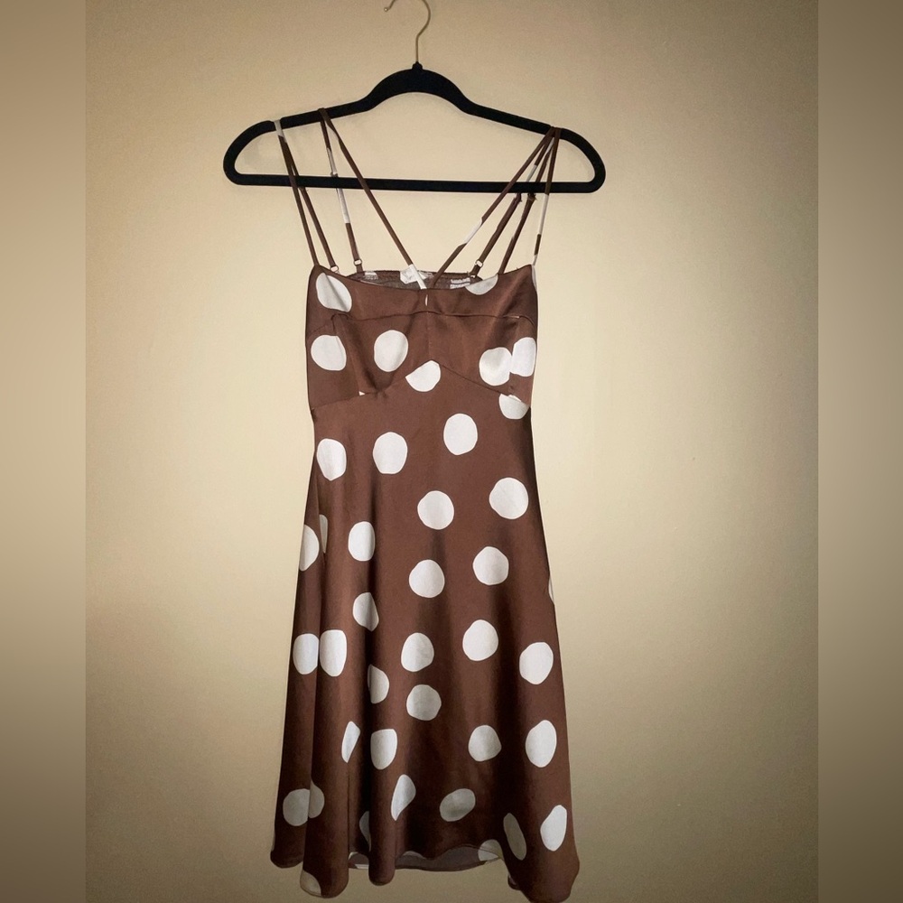 Brown Polka Dot Dress